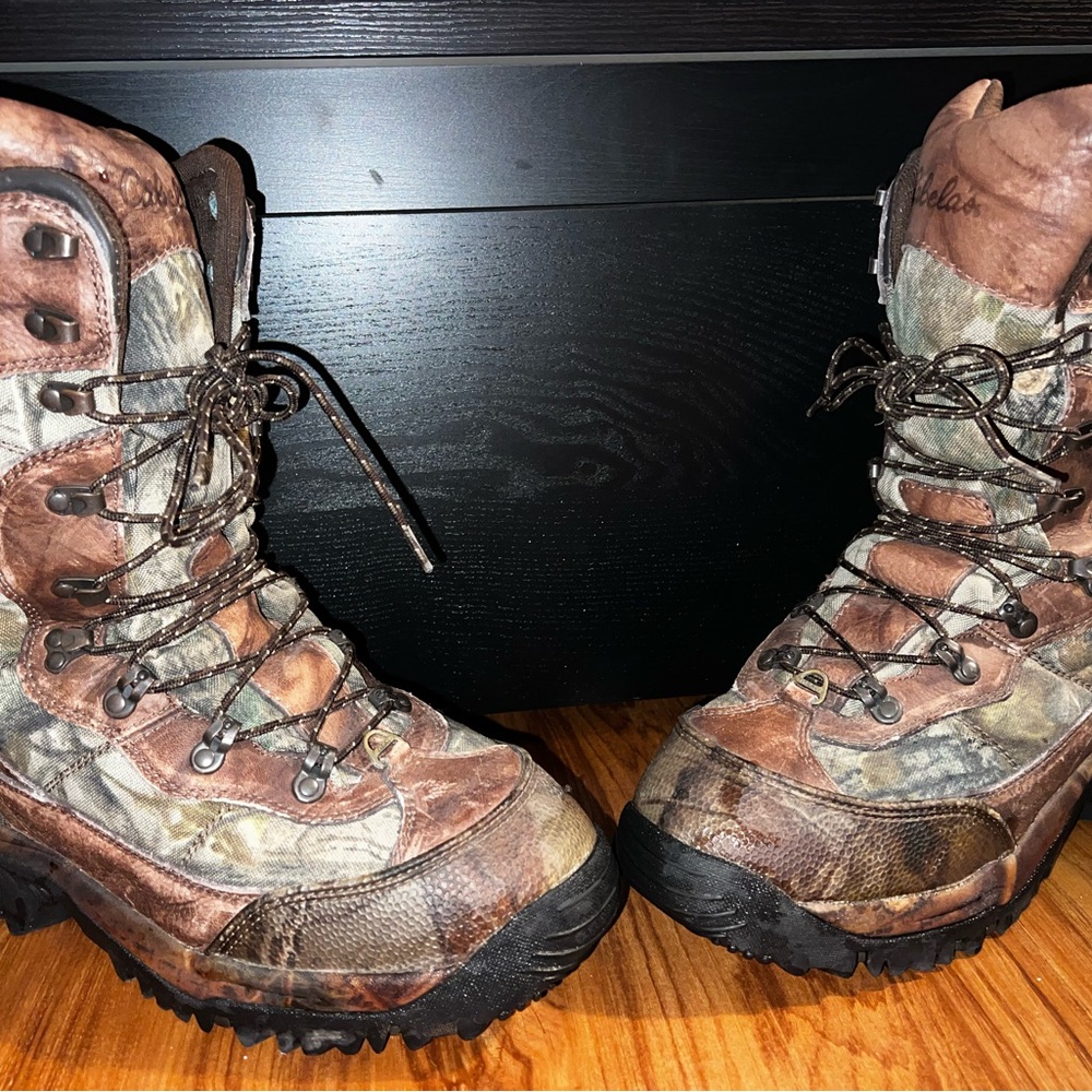 Cabela's Brown and Black Men's Rain & Snow Boots